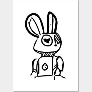 ROBOT BUNNY Posters and Art